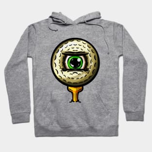 Golf Golfers Eye Ball Cartoon Character Hoodie